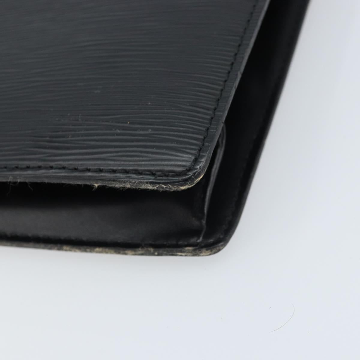 LOUIS VUITTON Epi Sac Plat Hand Bag Black M59082 LV Auth BSZ115