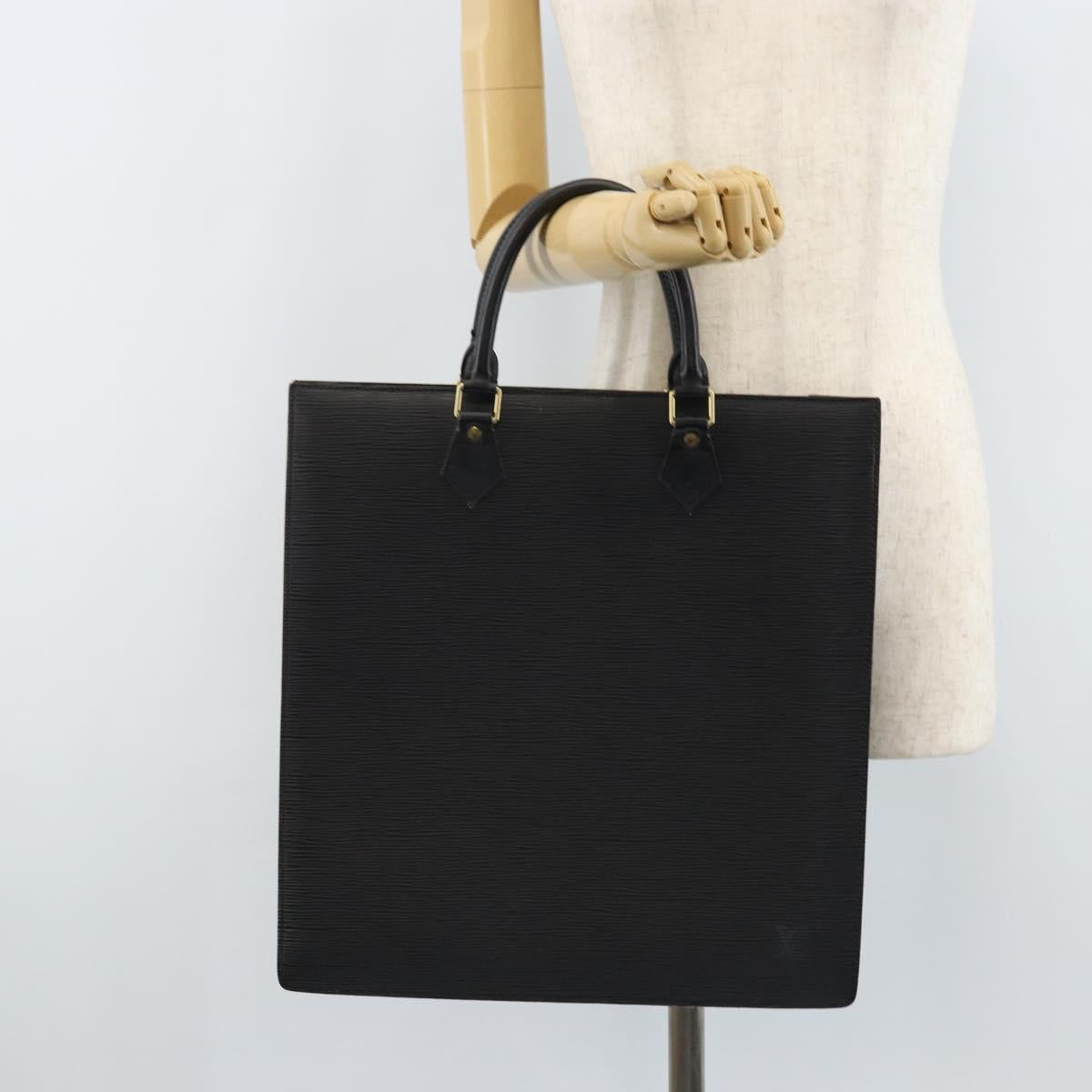 LOUIS VUITTON Epi Sac Plat Hand Bag Black M59082 LV Auth BSZ115