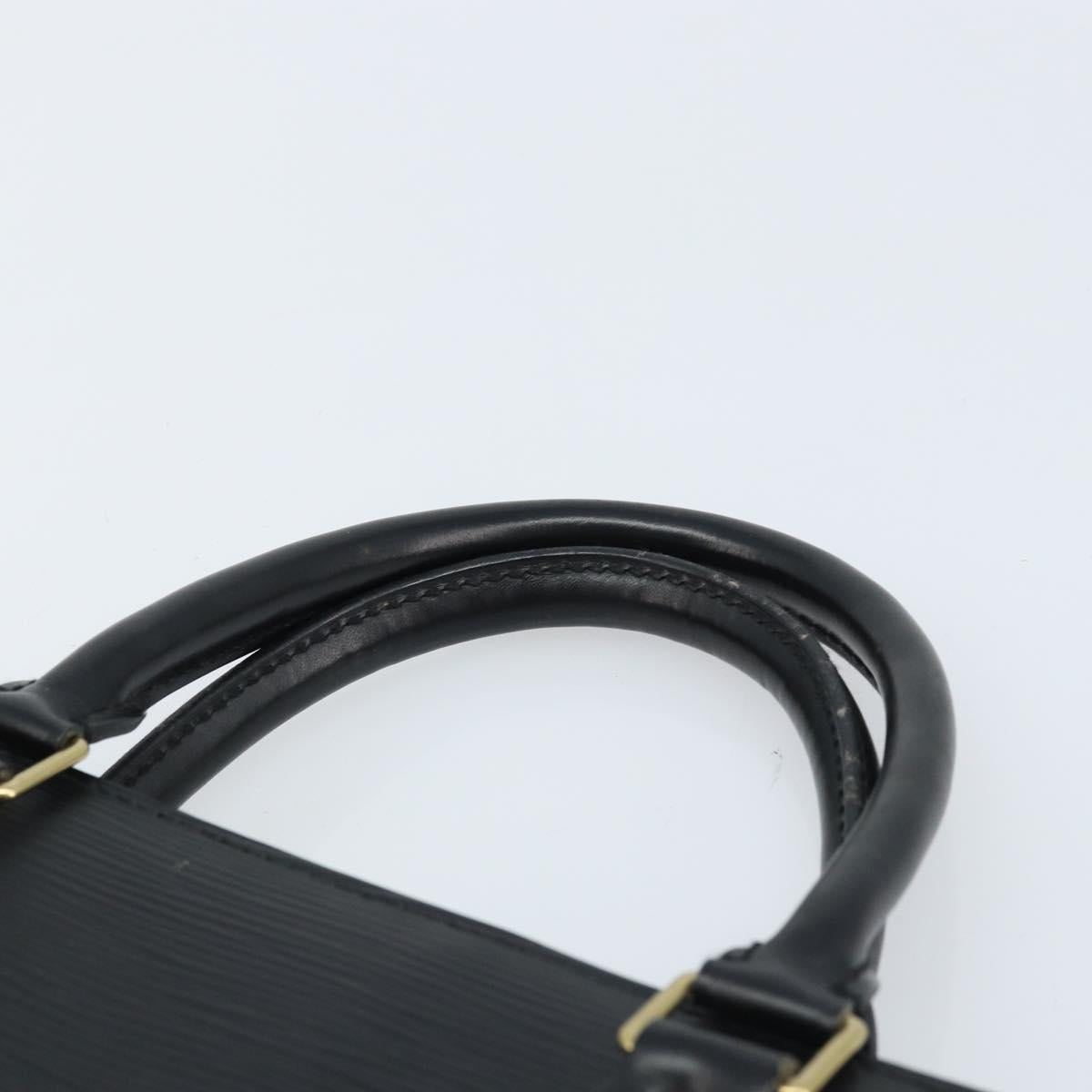 LOUIS VUITTON Epi Sac Plat Hand Bag Black M59082 LV Auth BSZ115