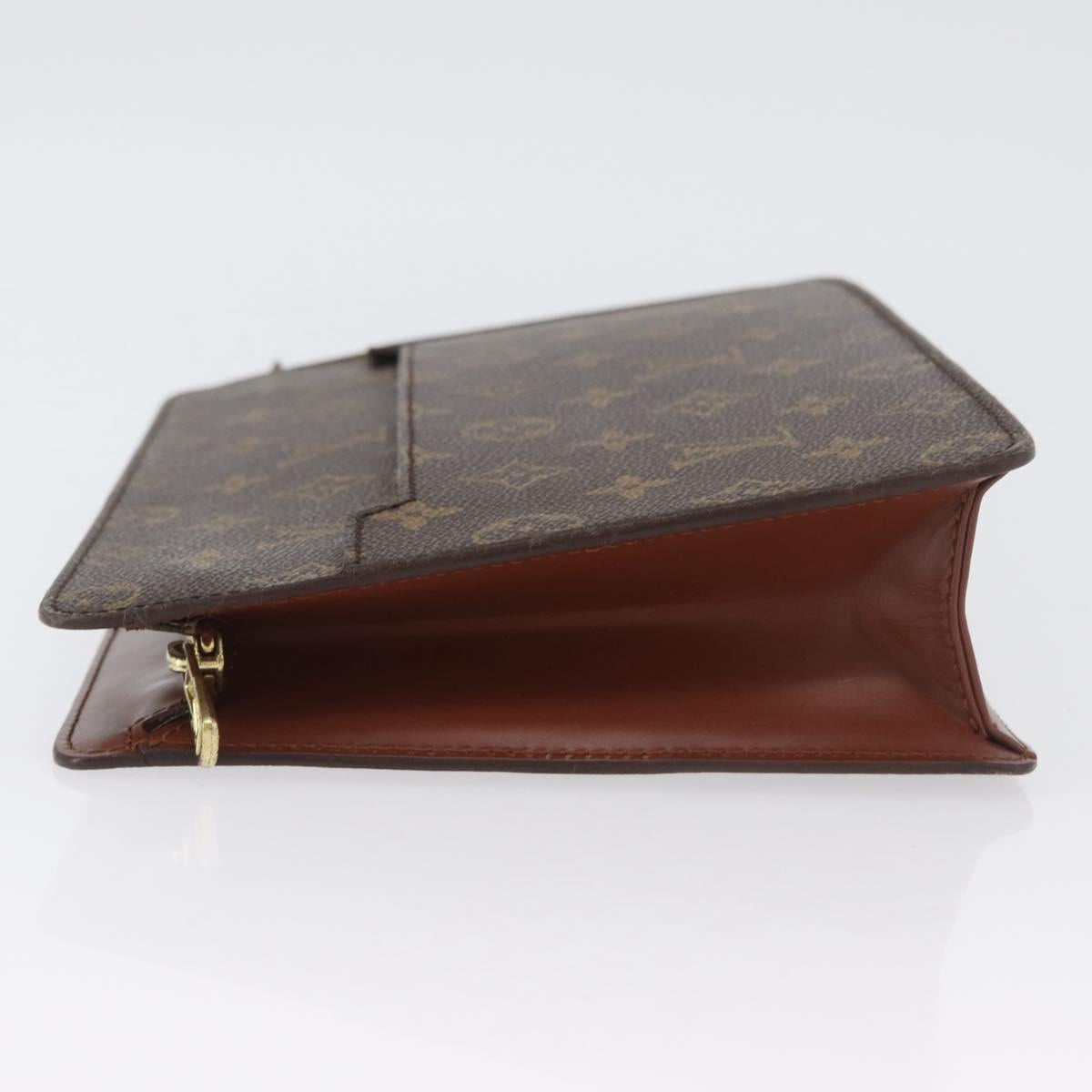 LOUIS VUITTON Monogram Pochette Homme Clutch Bag M51795 LV Auth BSZ122