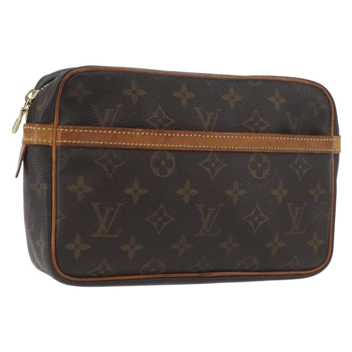 LOUIS VUITTON Monogram Compiegne 23 Clutch Bag M51847 LV Auth BSZ123