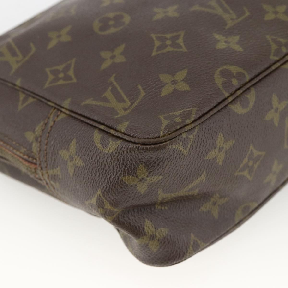 LOUIS VUITTON Monogram Trousse Toilette 28 Clutch Bag M47522 LV Auth BSZ125