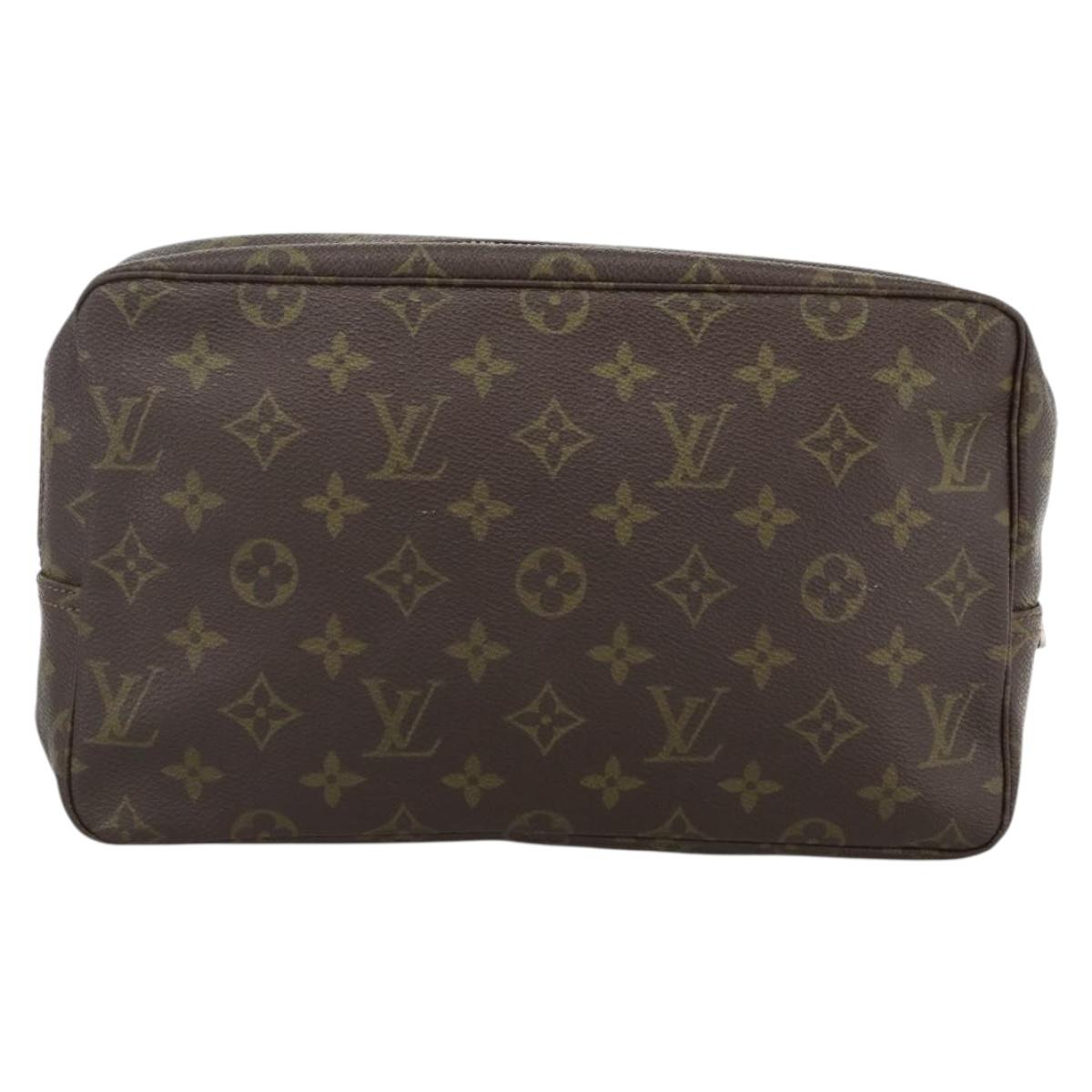 LOUIS VUITTON Monogram Trousse Toilette 28 Clutch Bag M47522 LV Auth BSZ125