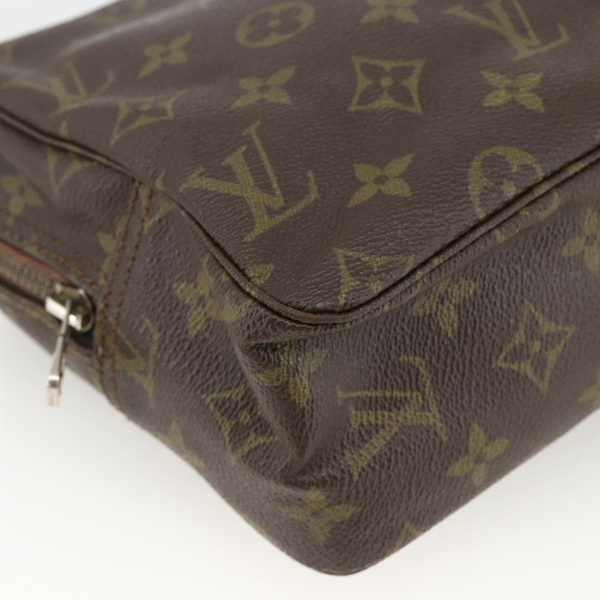LOUIS VUITTON Monogram Trousse Toilette 28 Clutch Bag M47522 LV Auth BSZ125