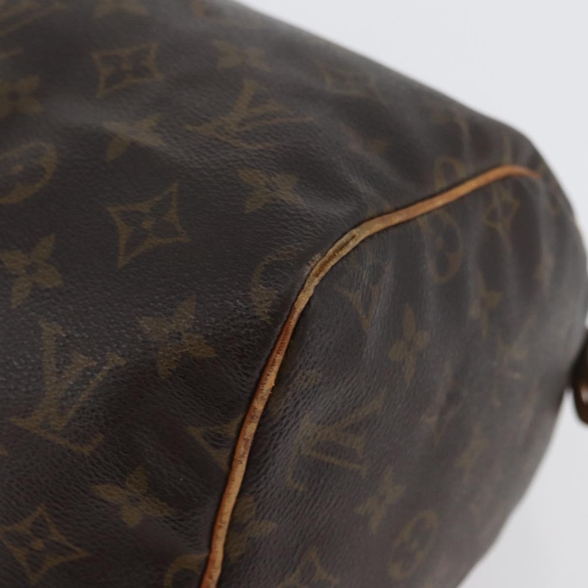 LOUIS VUITTON Monogram Speedy 30 Hand Bag M41526 LV Auth BSZ126