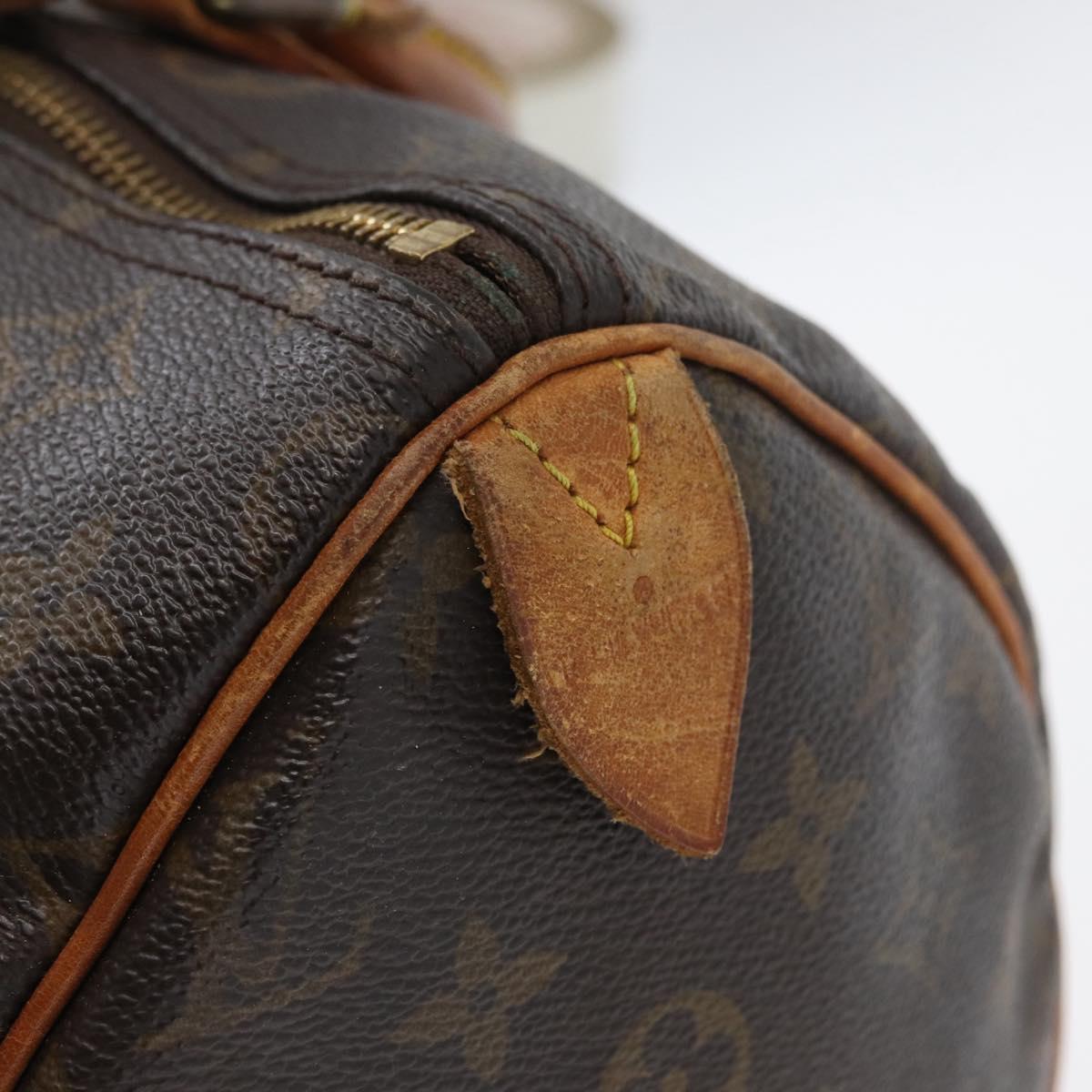 LOUIS VUITTON Monogram Speedy 30 Hand Bag M41526 LV Auth BSZ126