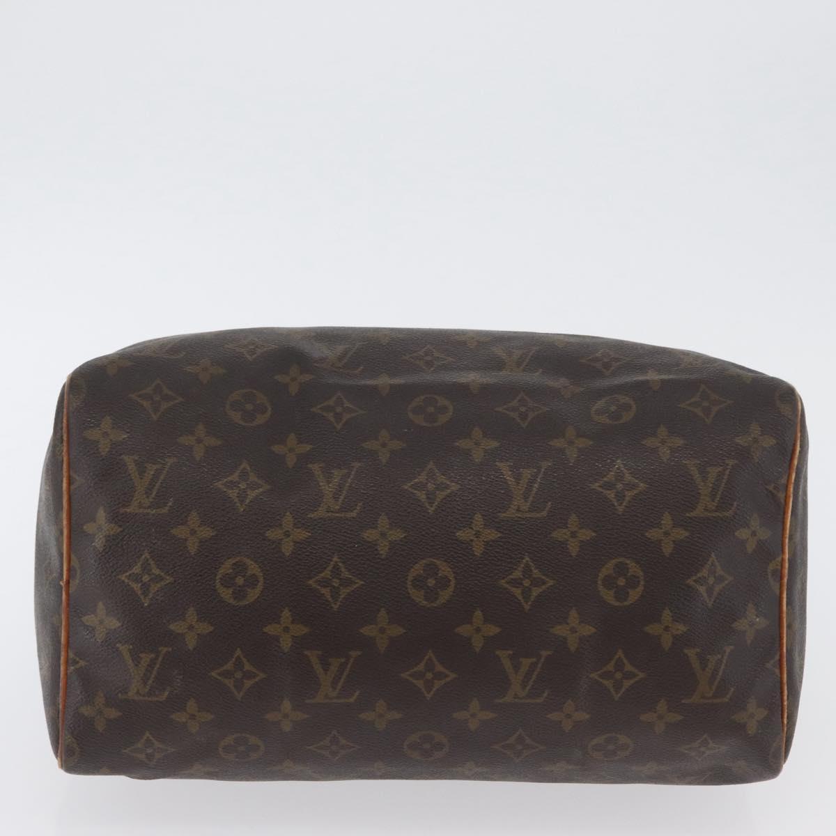 LOUIS VUITTON Monogram Speedy 30 Hand Bag M41526 LV Auth BSZ126