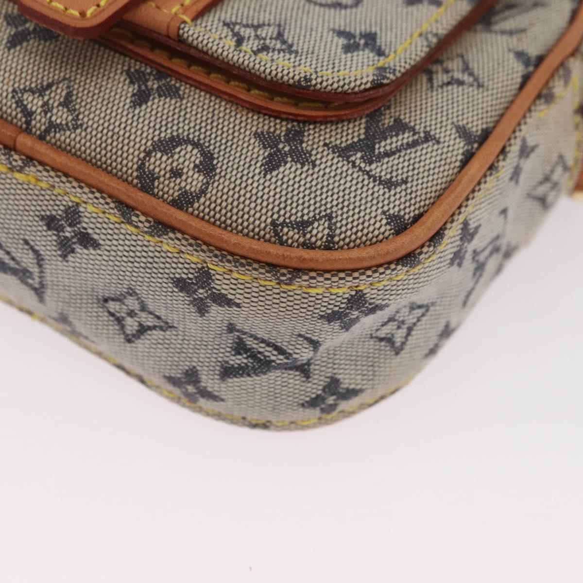 LOUIS VUITTON Monogram Mini Juliet PM Shoulder Bag Blue M92005 LV Auth BSZ132