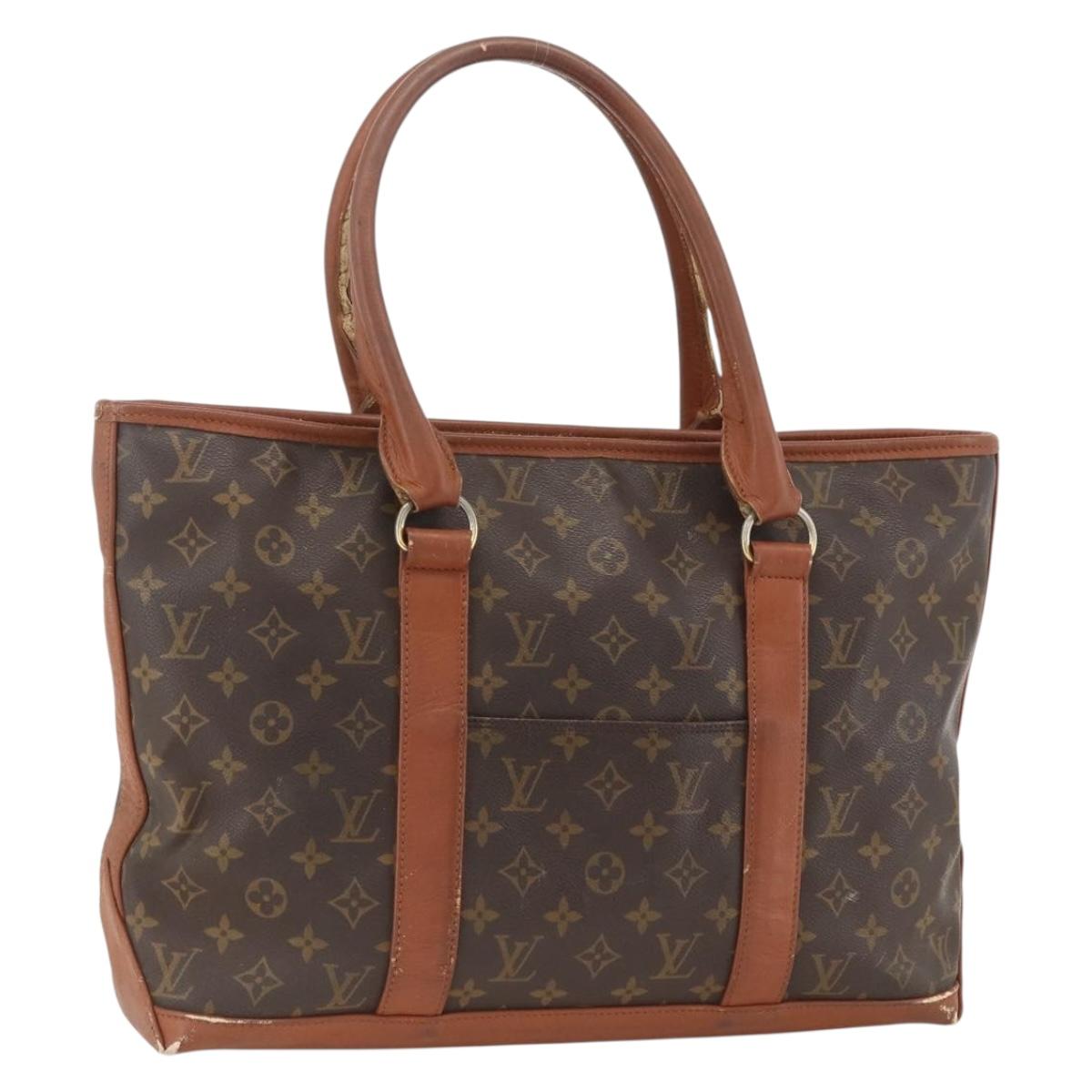 LOUIS VUITTON Monogram Sac Weekend PM Hand Bag M42425 LV Auth BSZ137