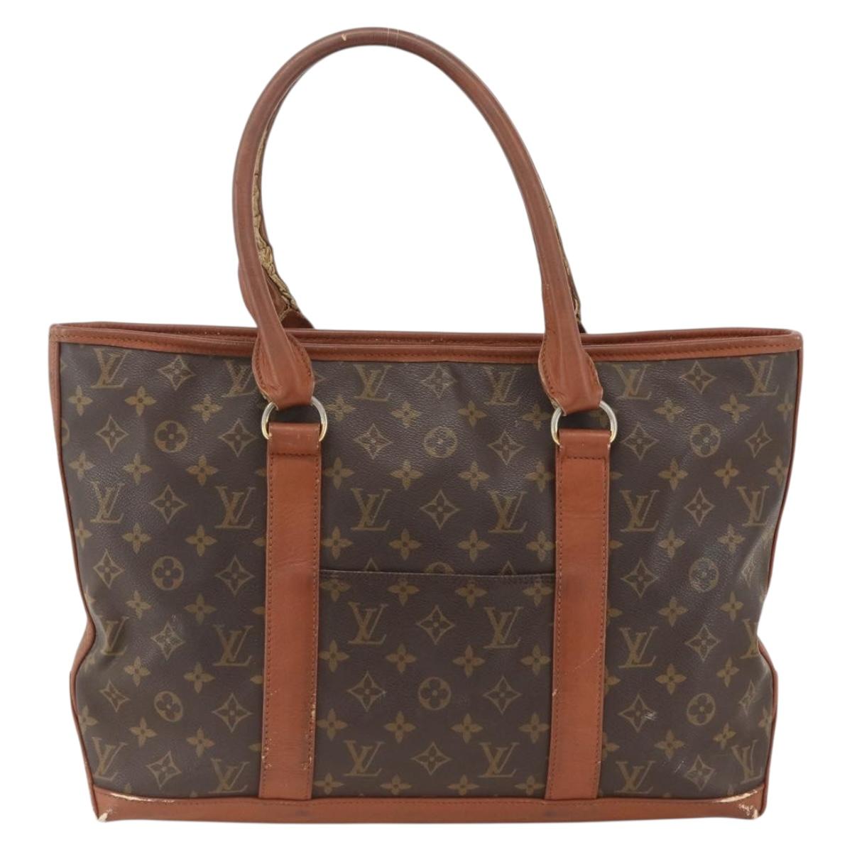 LOUIS VUITTON Monogram Sac Weekend PM Hand Bag M42425 LV Auth BSZ137