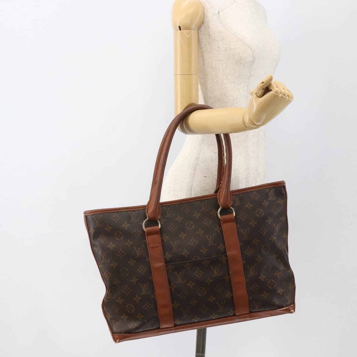 LOUIS VUITTON Monogram Sac Weekend PM Hand Bag M42425 LV Auth BSZ137