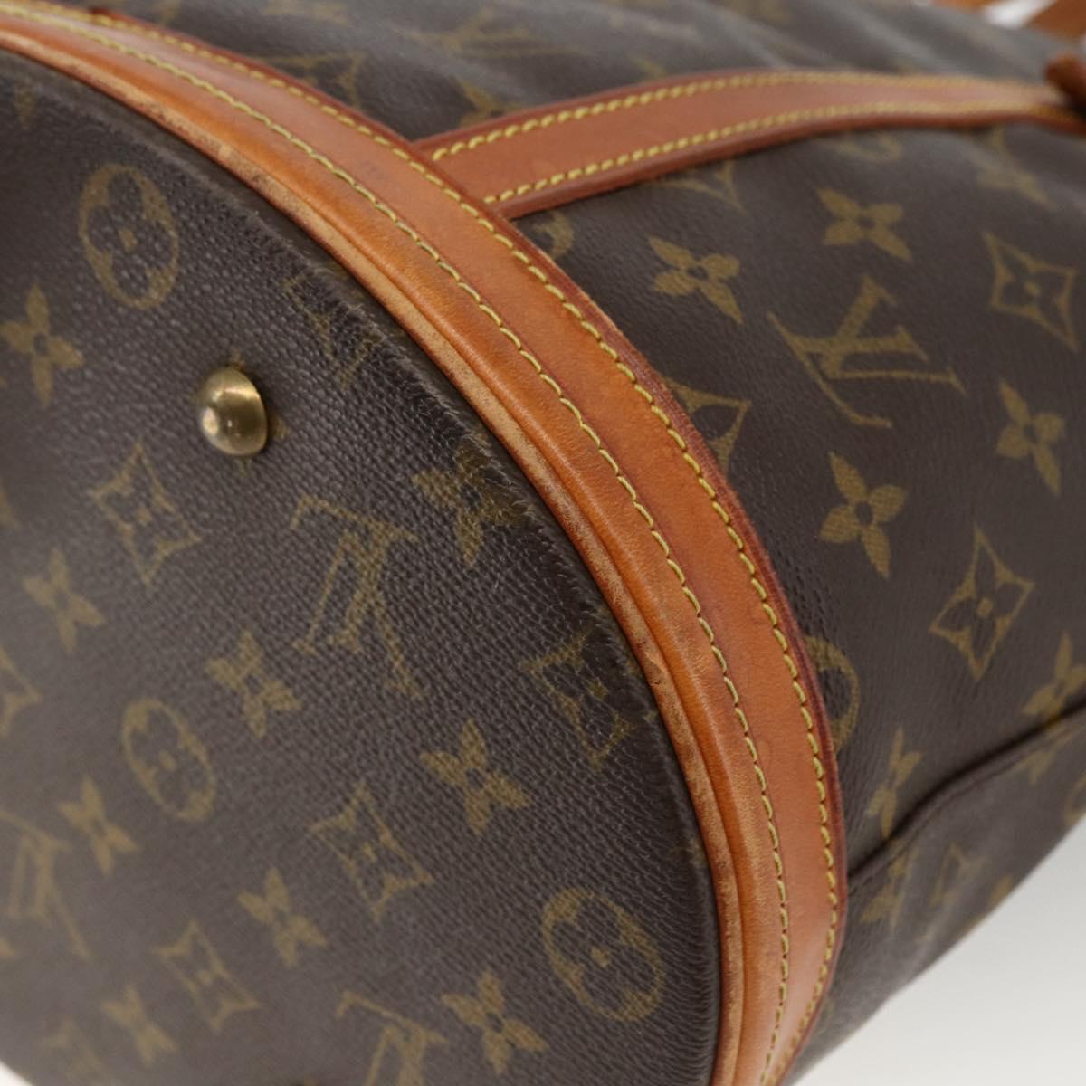 LOUIS VUITTON Monogram Bucket GM Shoulder Bag M42236 LV Auth BSZ151