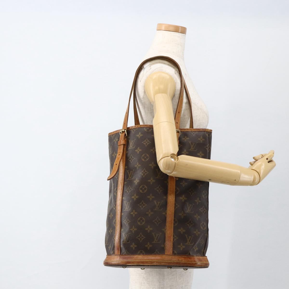 LOUIS VUITTON Monogram Bucket GM Shoulder Bag M42236 LV Auth BSZ152