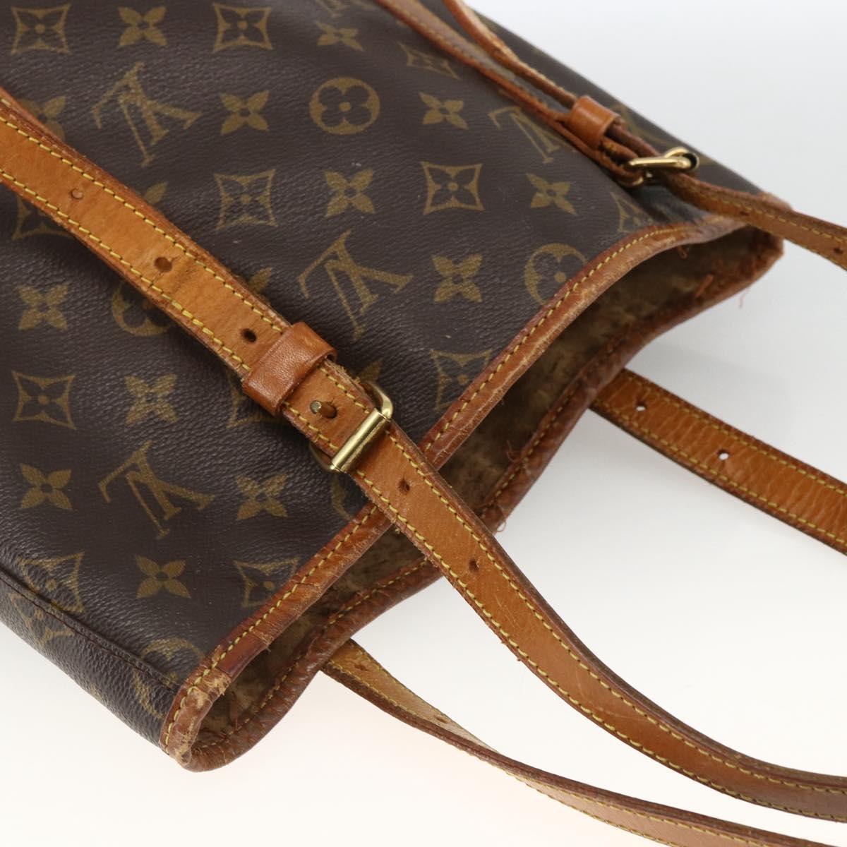 LOUIS VUITTON Monogram Bucket GM Shoulder Bag M42236 LV Auth BSZ152