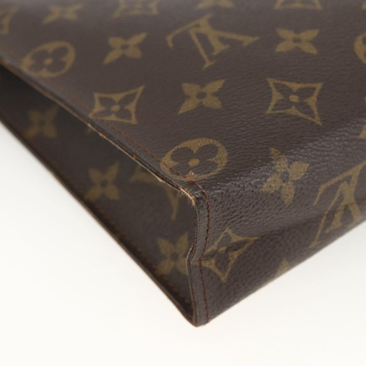 LOUIS VUITTON Monogram Poche Toilette 26 Pouch M47542 LV Auth BSZ158
