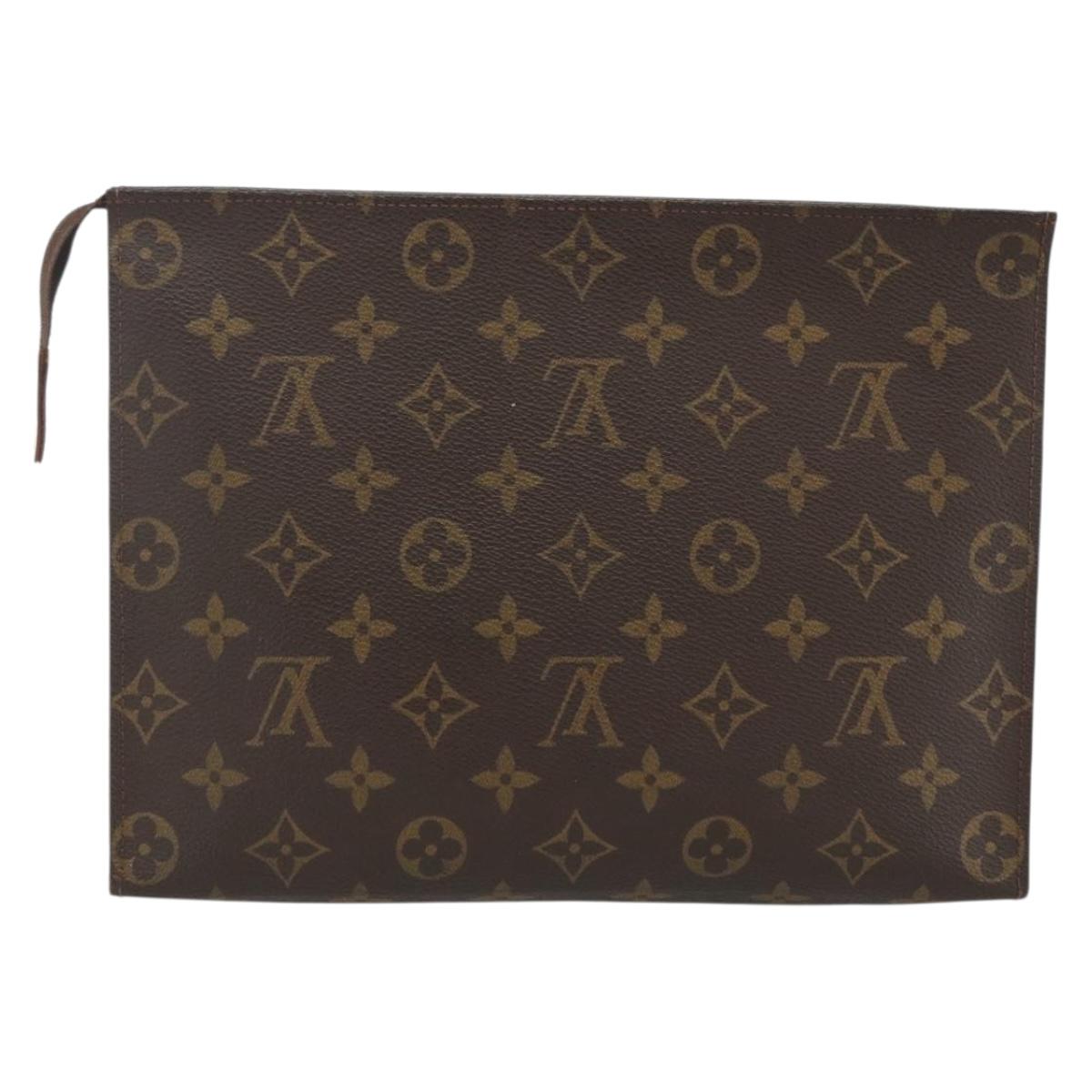 LOUIS VUITTON Monogram Poche Toilette 26 Pouch M47542 LV Auth BSZ158