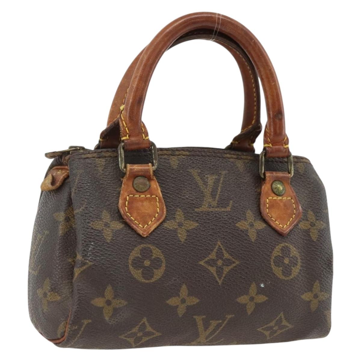 LOUIS VUITTON Monogram Mini Speedy Hand Bag M41534 LV Auth BSZ161