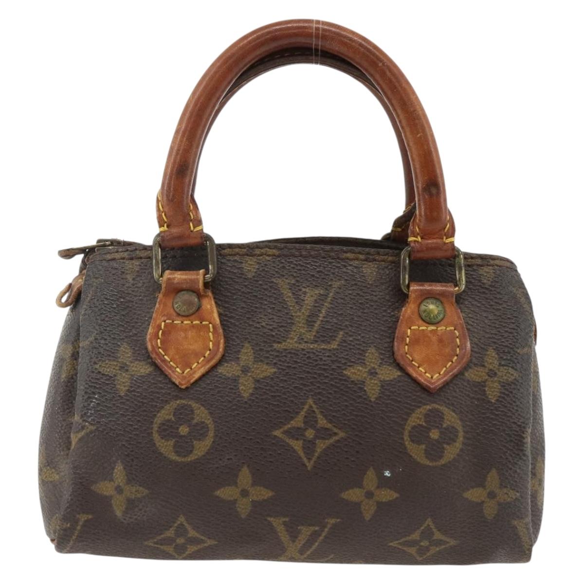 LOUIS VUITTON Monogram Mini Speedy Hand Bag M41534 LV Auth BSZ161