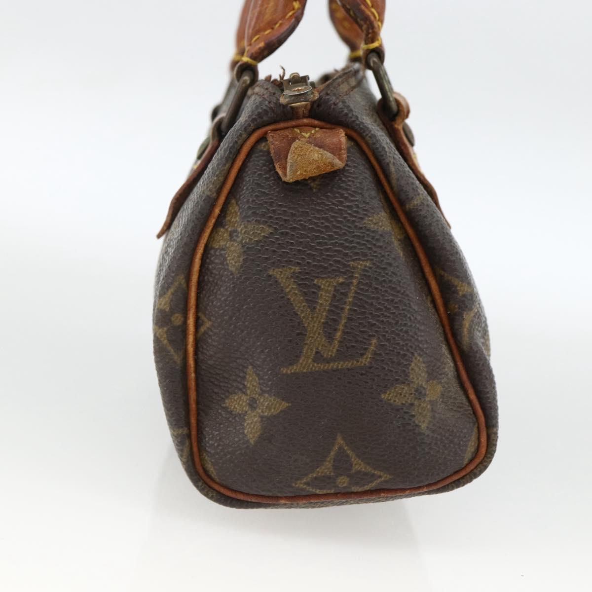 LOUIS VUITTON Monogram Mini Speedy Hand Bag M41534 LV Auth BSZ161