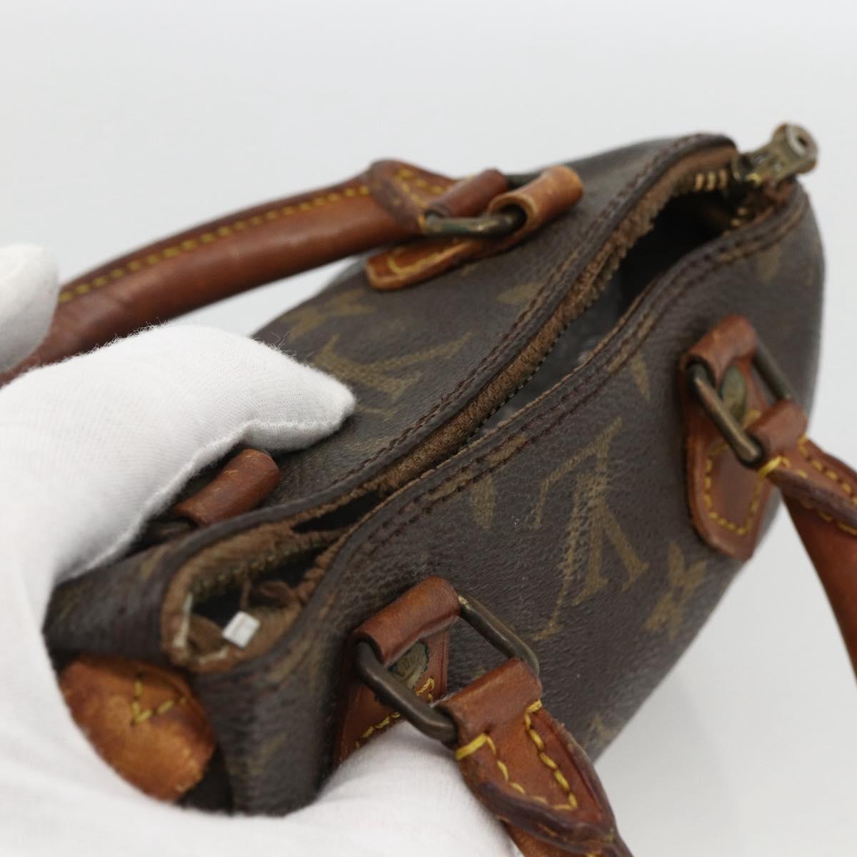 LOUIS VUITTON Monogram Mini Speedy Hand Bag M41534 LV Auth BSZ161