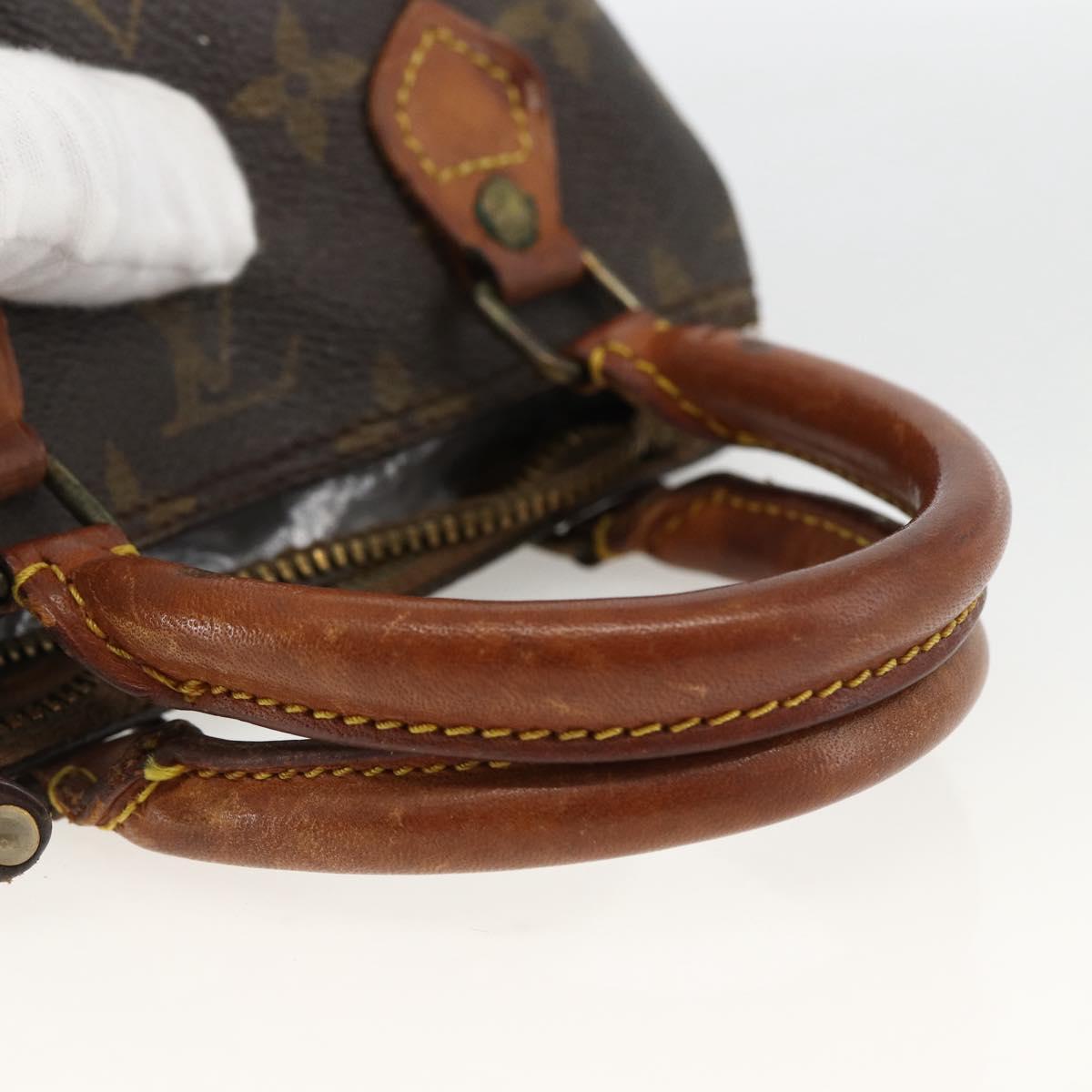 LOUIS VUITTON Monogram Mini Speedy Hand Bag M41534 LV Auth BSZ161