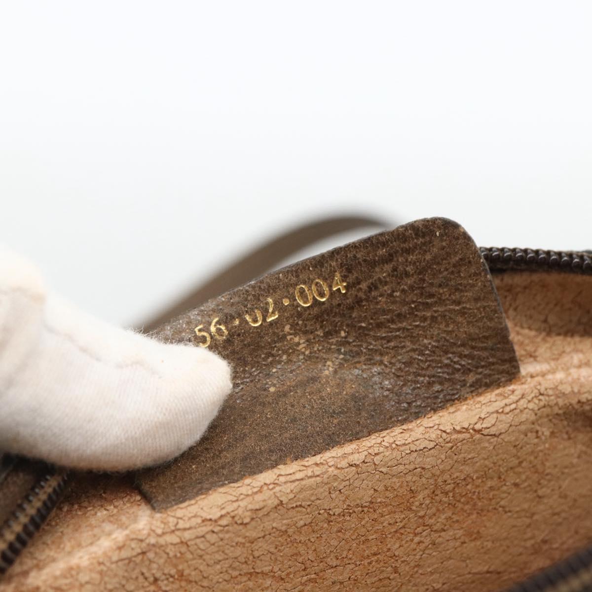 GUCCI GG Supreme Web Sherry Line Bag PVC Beige Gold 56 02 004 Auth BSZ198