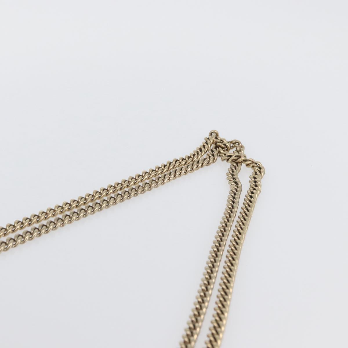 Chloe Chain Shoulder Bag Leather Bronze Gold Auth BSZ219