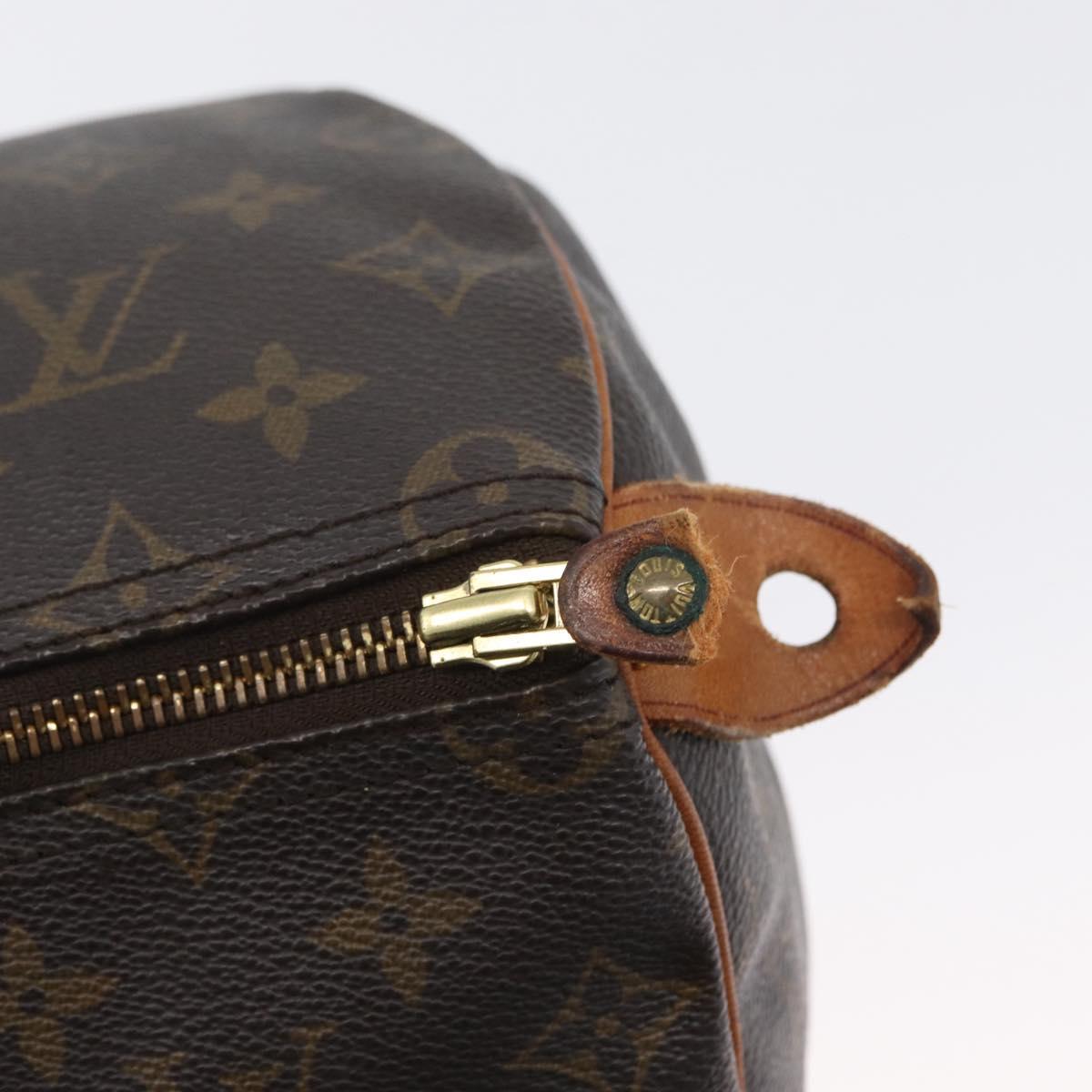 LOUIS VUITTON Monogram Speedy 35 Hand Bag M41524 LV Auth BSZ222