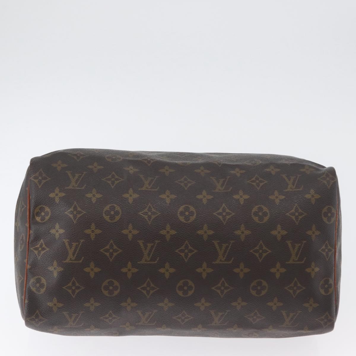 LOUIS VUITTON Monogram Speedy 35 Hand Bag M41524 LV Auth BSZ222