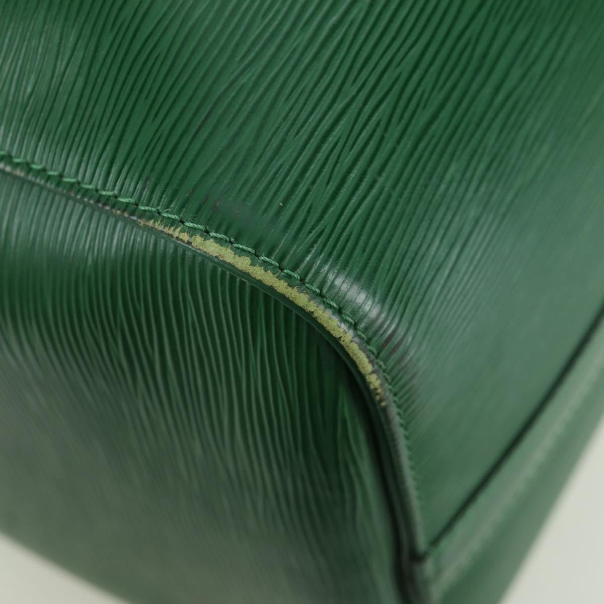 LOUIS VUITTON Epi Keepall 45 Boston Bag Green M42974 LV Auth BSZ230A