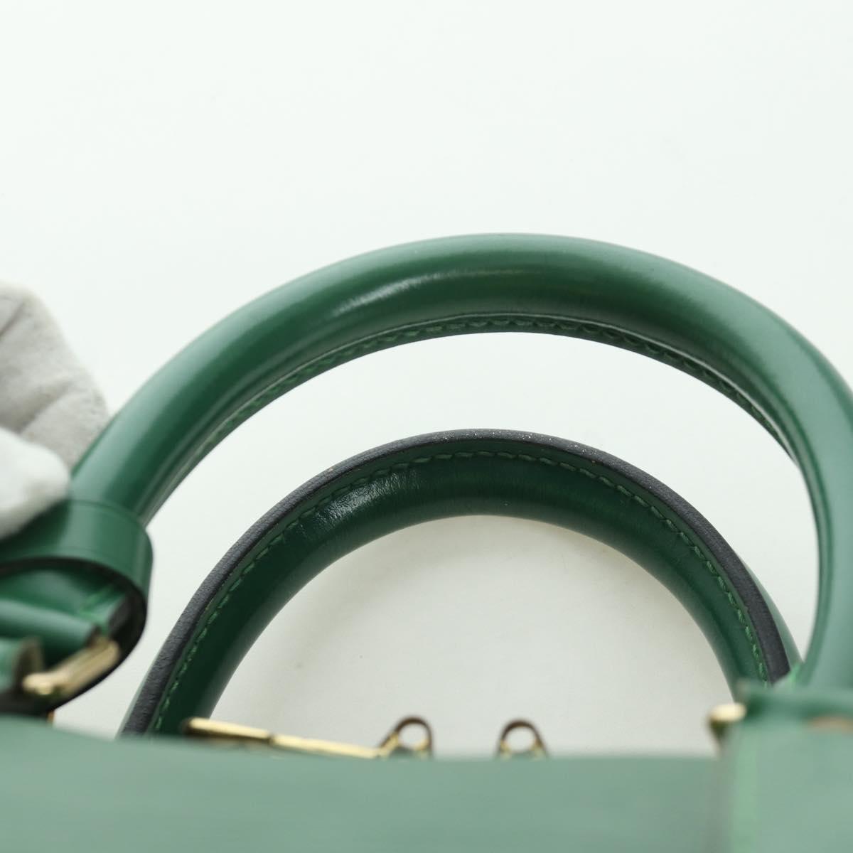 LOUIS VUITTON Epi Keepall 45 Boston Bag Green M42974 LV Auth BSZ230A