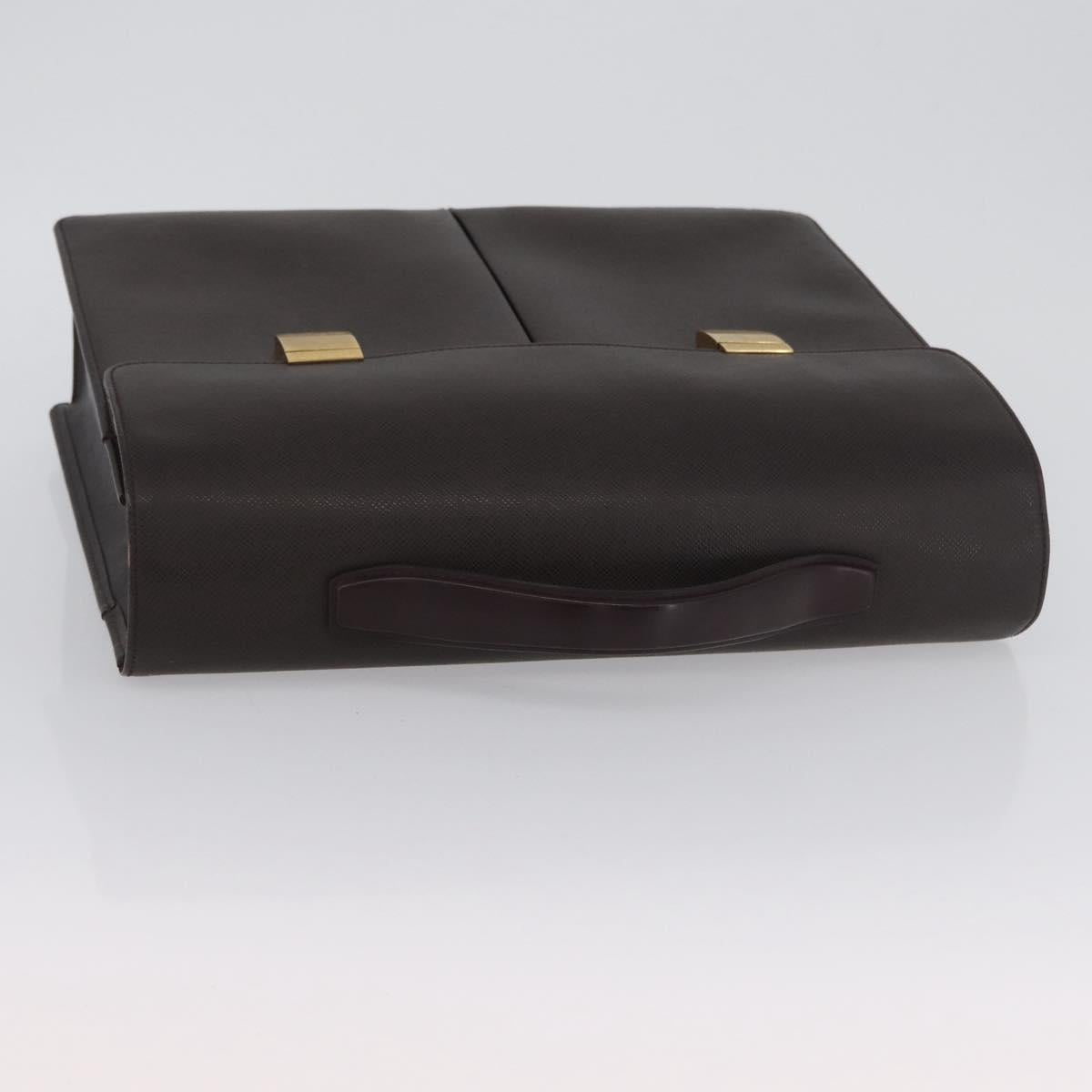 LOUIS VUITTON Taiga Serviette Kazan Business Bag Acajou M30806 LV Auth BSZ234