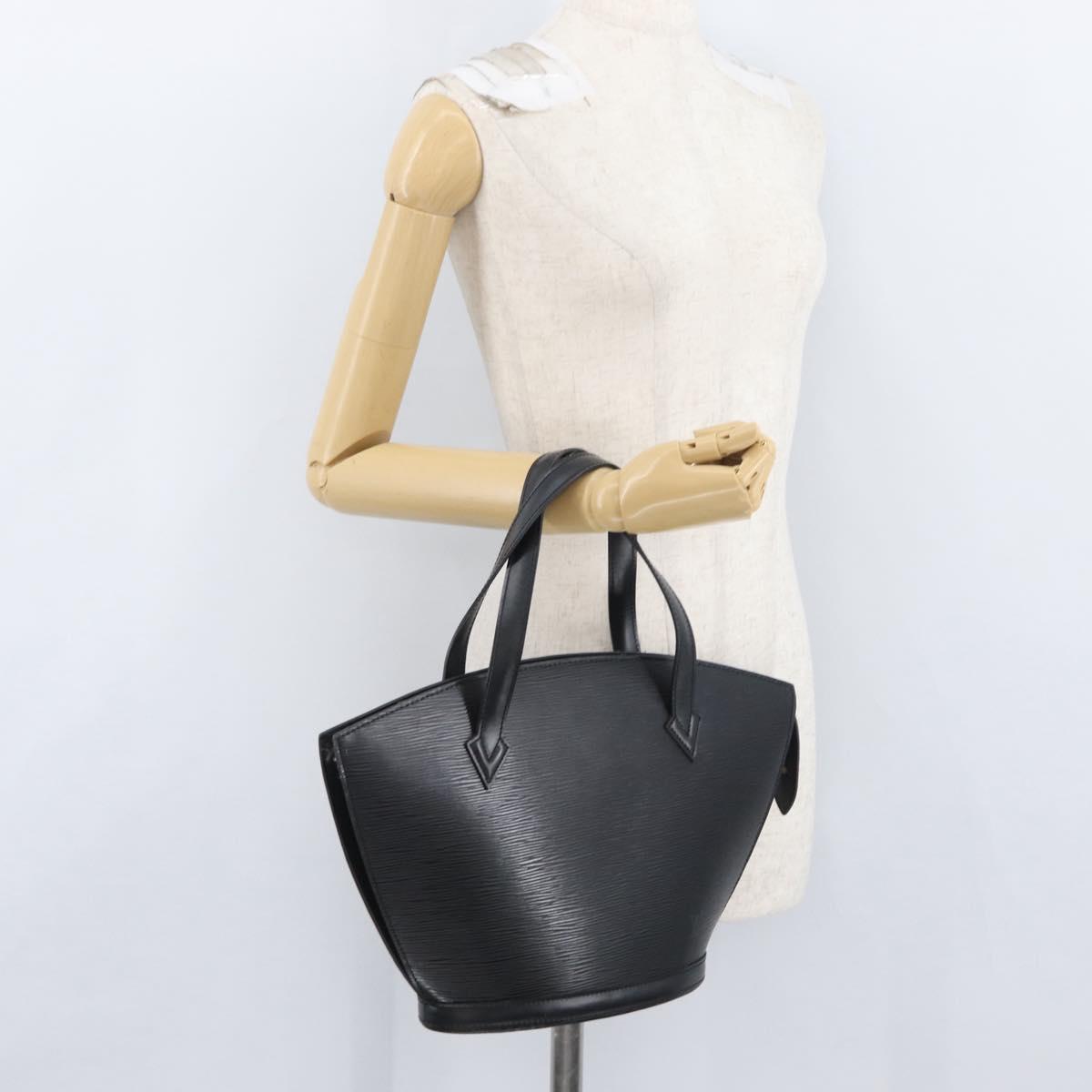 LOUIS VUITTON Epi Saint Jacques Hand Bag Black M52272 LV Auth BSZ235