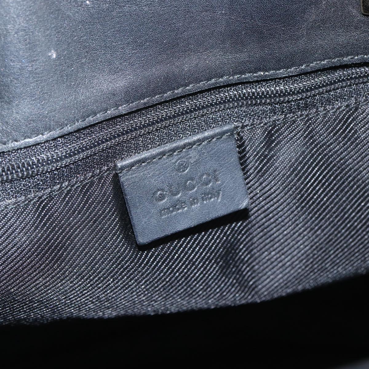 GUCCI GG Canvas Tote Bag Black Gold 002 1098 Auth BSZ240