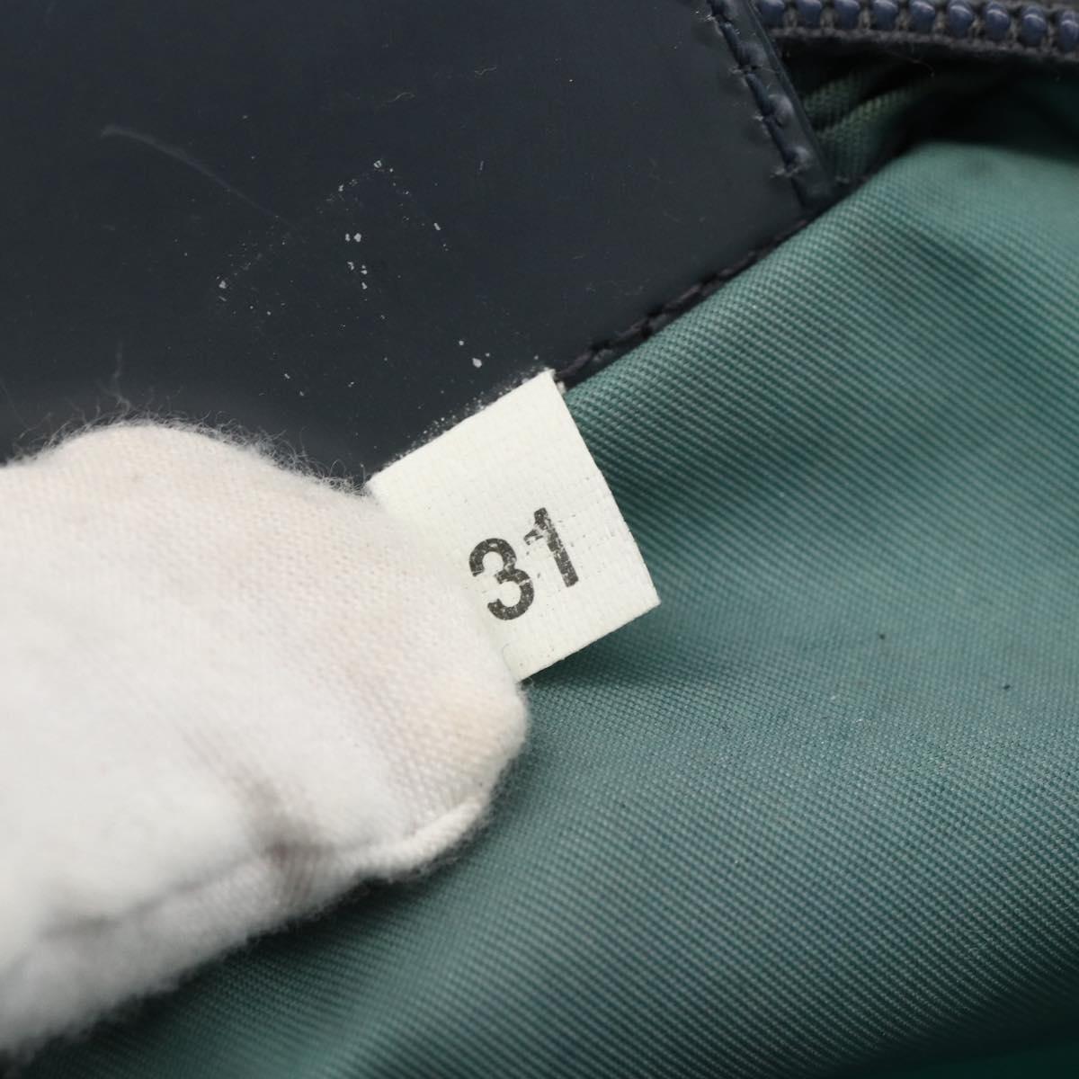 PRADA Shoulder Bag Nylon Green Silver Auth BSZ242