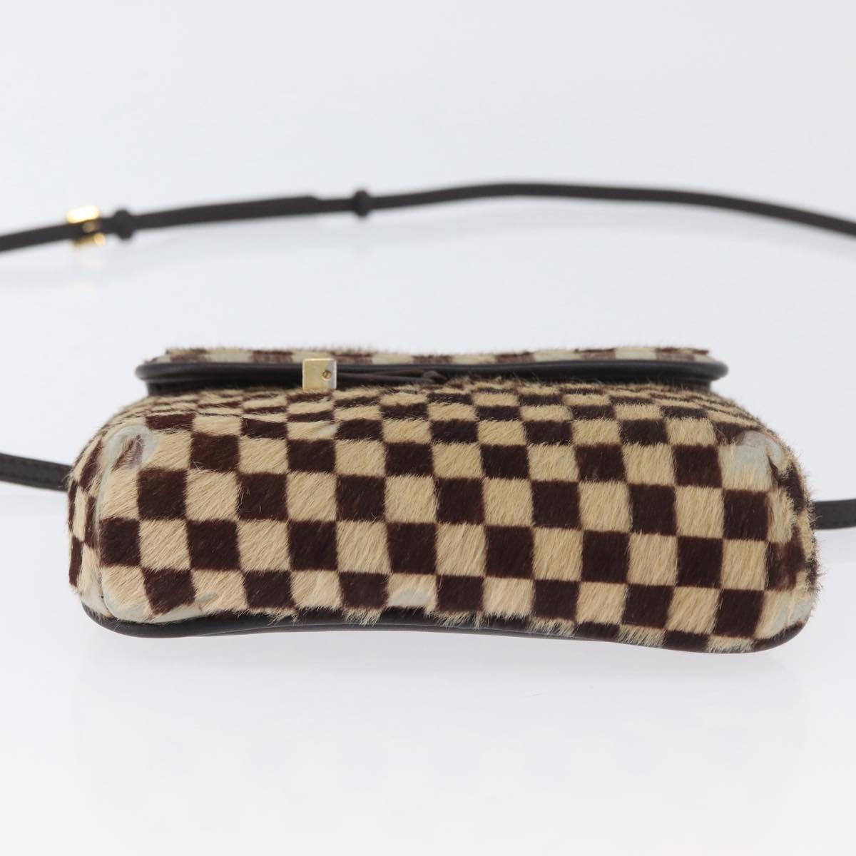 LOUIS VUITTON Damie sovage Gazelle Bag Harako leather Brown M92130 Auth BSZ243