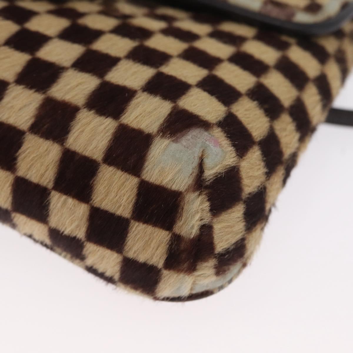 LOUIS VUITTON Damie sovage Gazelle Bag Harako leather Brown M92130 Auth BSZ243