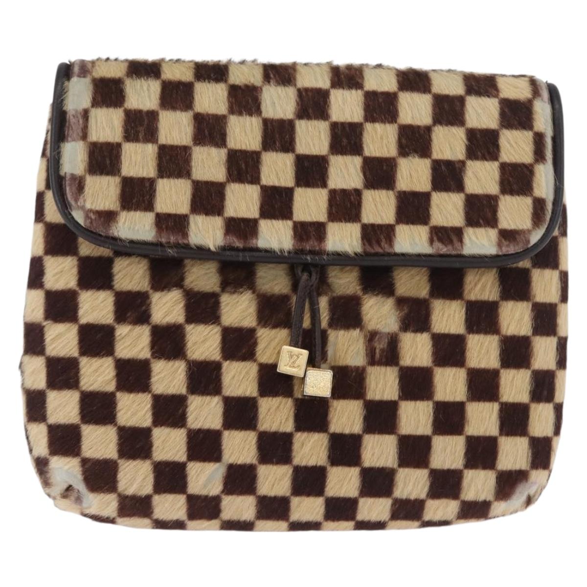 LOUIS VUITTON Damie sovage Gazelle Bag Harako leather Brown M92130 Auth BSZ243
