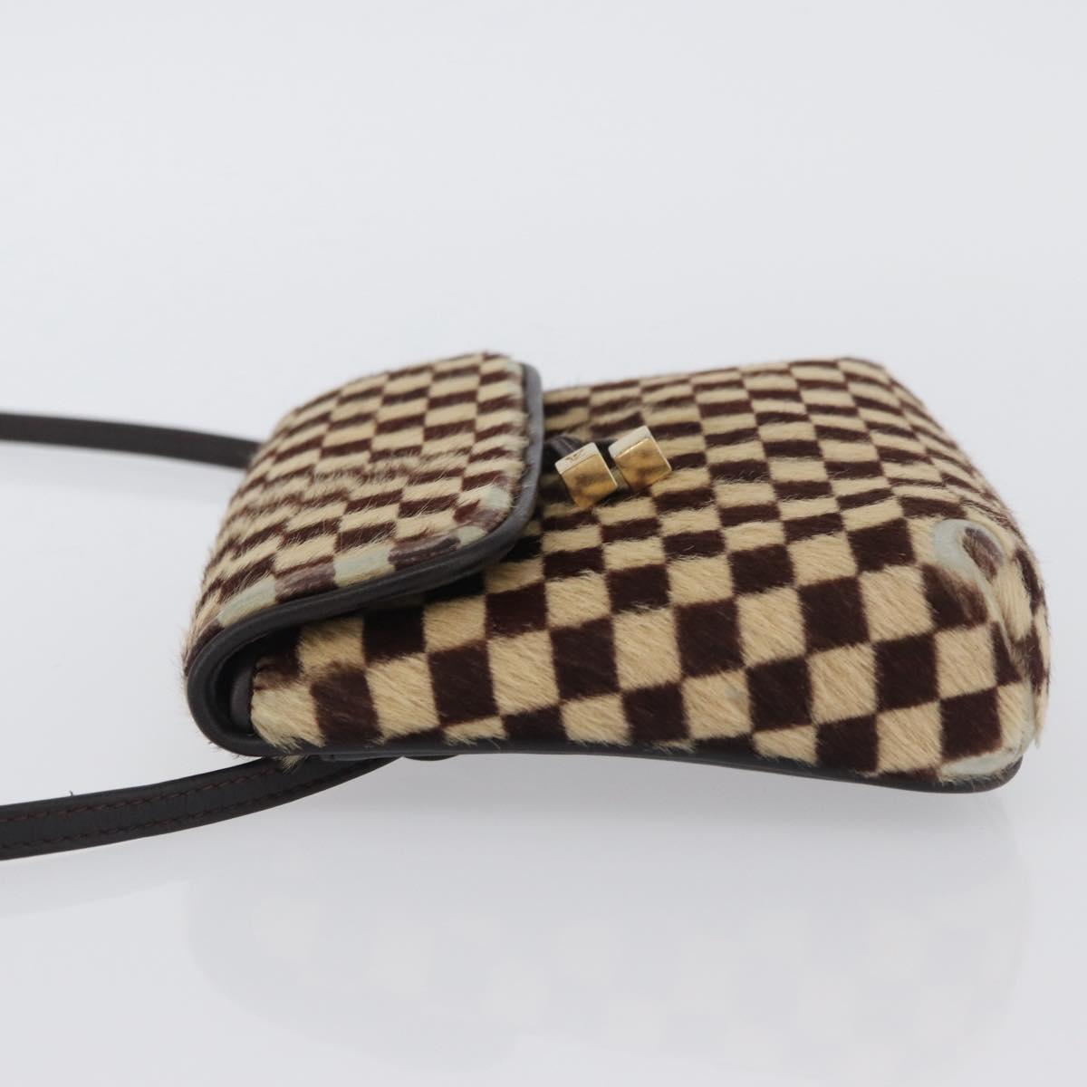 LOUIS VUITTON Damie sovage Gazelle Bag Harako leather Brown M92130 Auth BSZ243