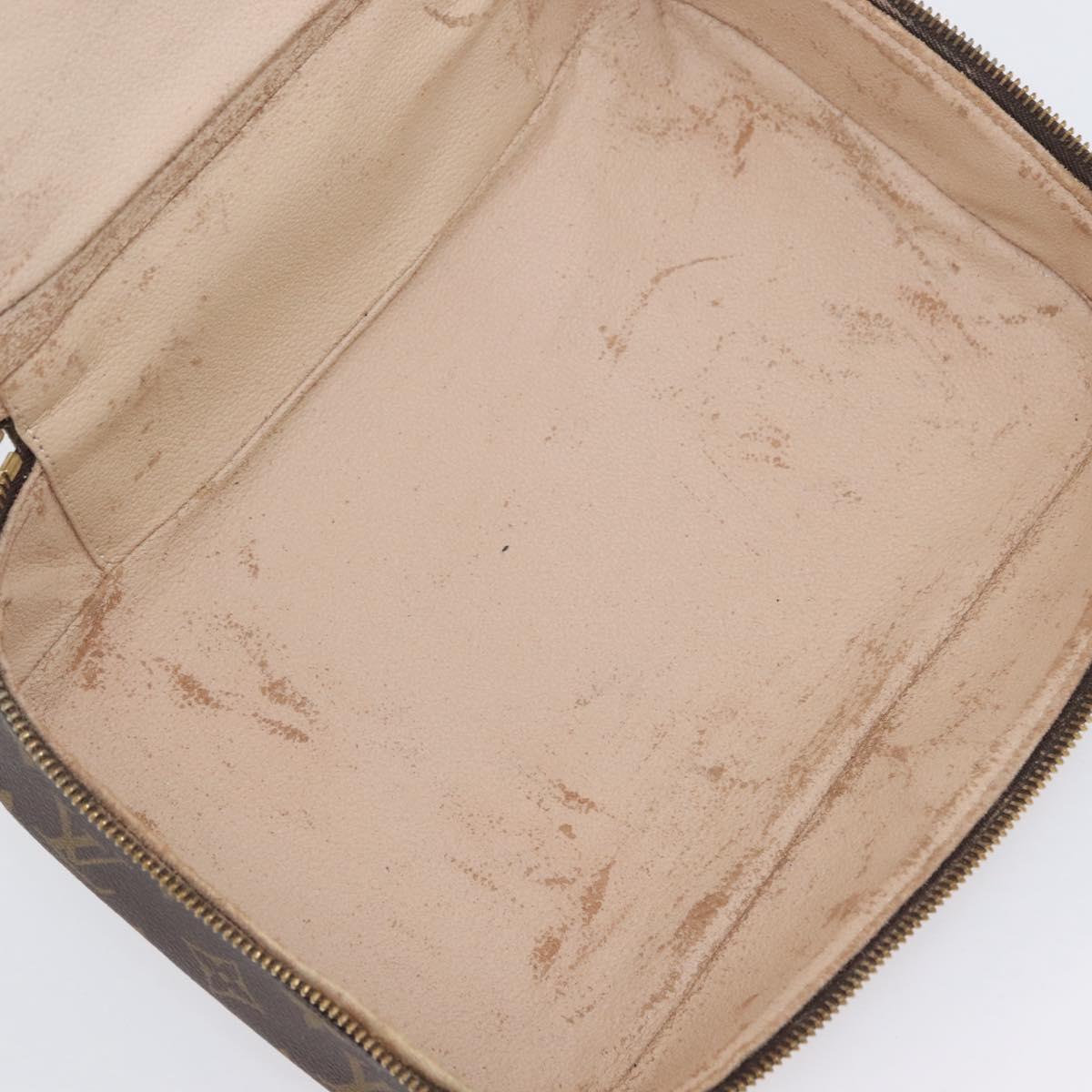 LOUIS VUITTON Monogram Trousse Boite Cosmetic Pouch M47640 LV Auth BSZ251