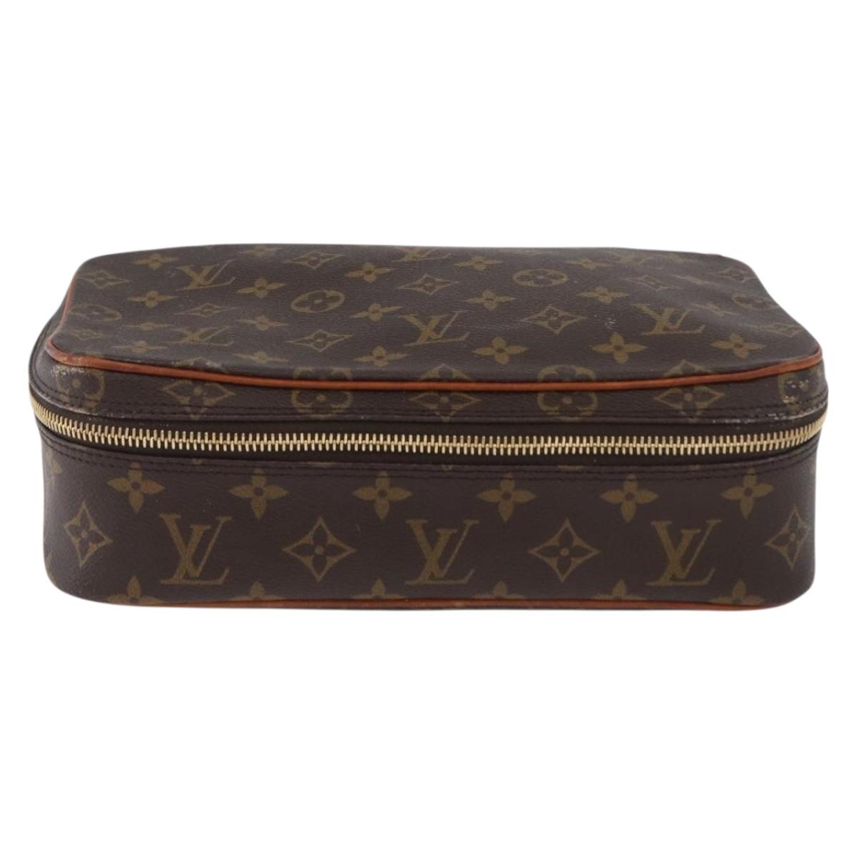 LOUIS VUITTON Monogram Trousse Boite Cosmetic Pouch M47640 LV Auth BSZ251
