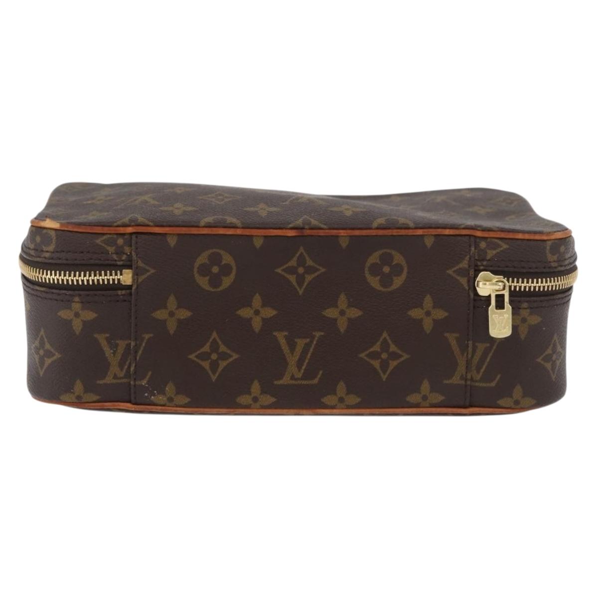 LOUIS VUITTON Monogram Trousse Boite Cosmetic Pouch M47640 LV Auth BSZ251