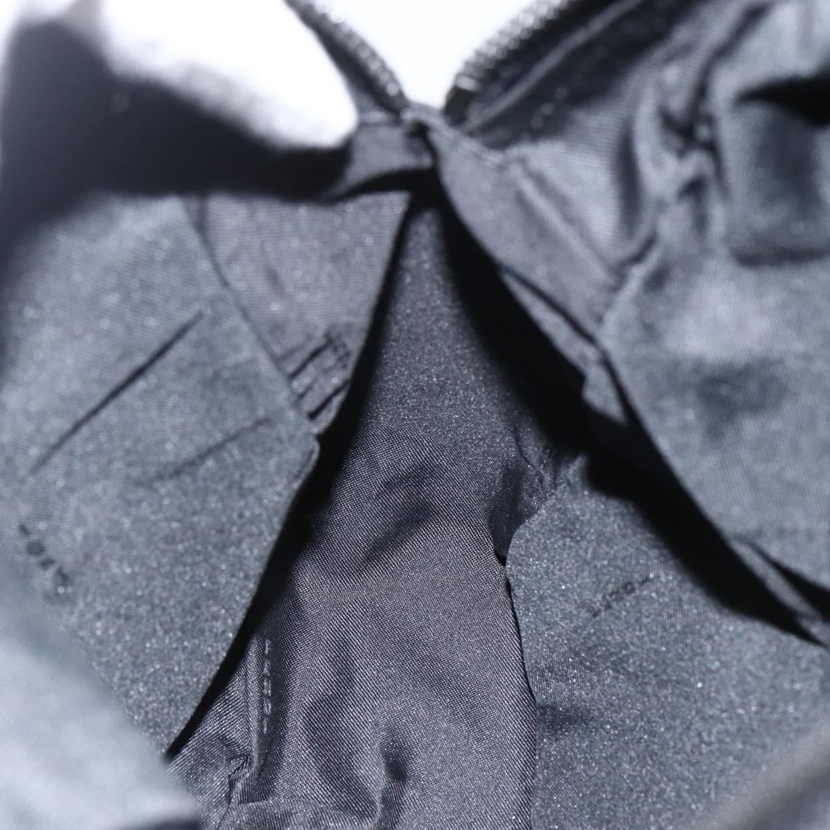 FENDI Zucca Canvas Backpack Black Silver Auth BSZ267V