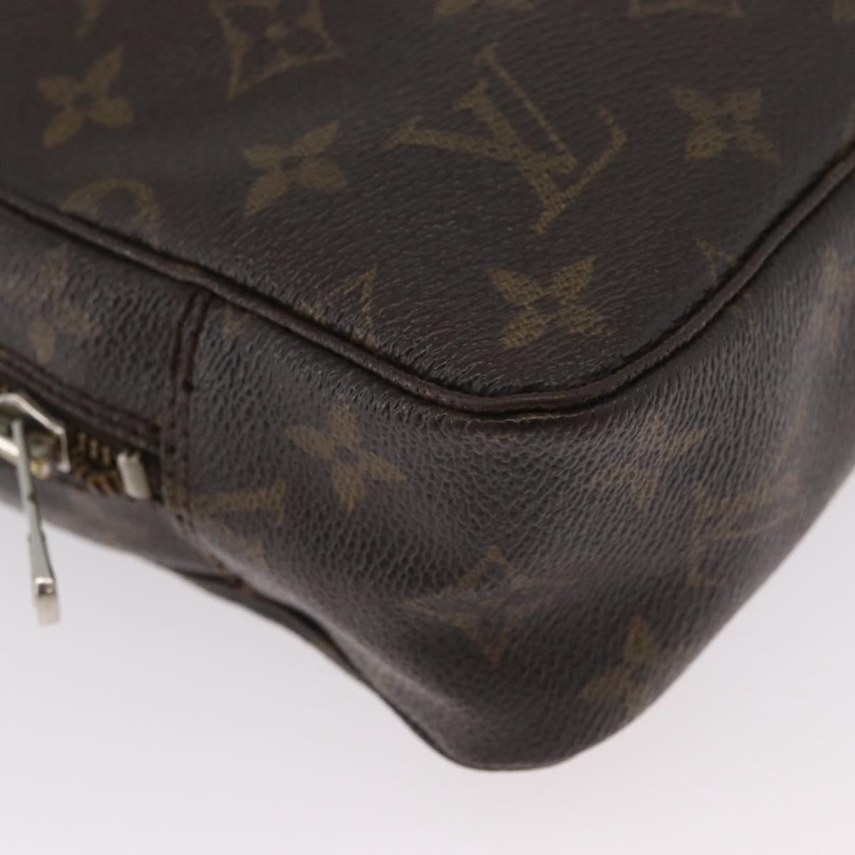 LOUIS VUITTON Monogram Trousse Toilette 23 Clutch Bag M47524 LV Auth BSZ279