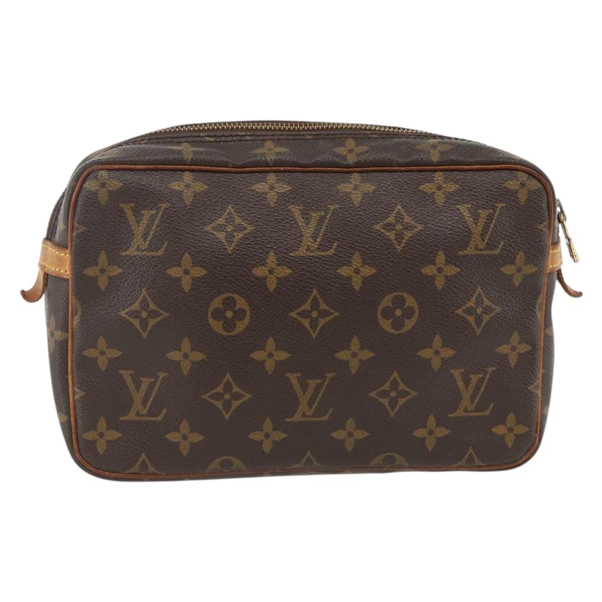 LOUIS VUITTON Monogram Compiegne 23 Clutch Bag M51847 LV Auth BSZ326