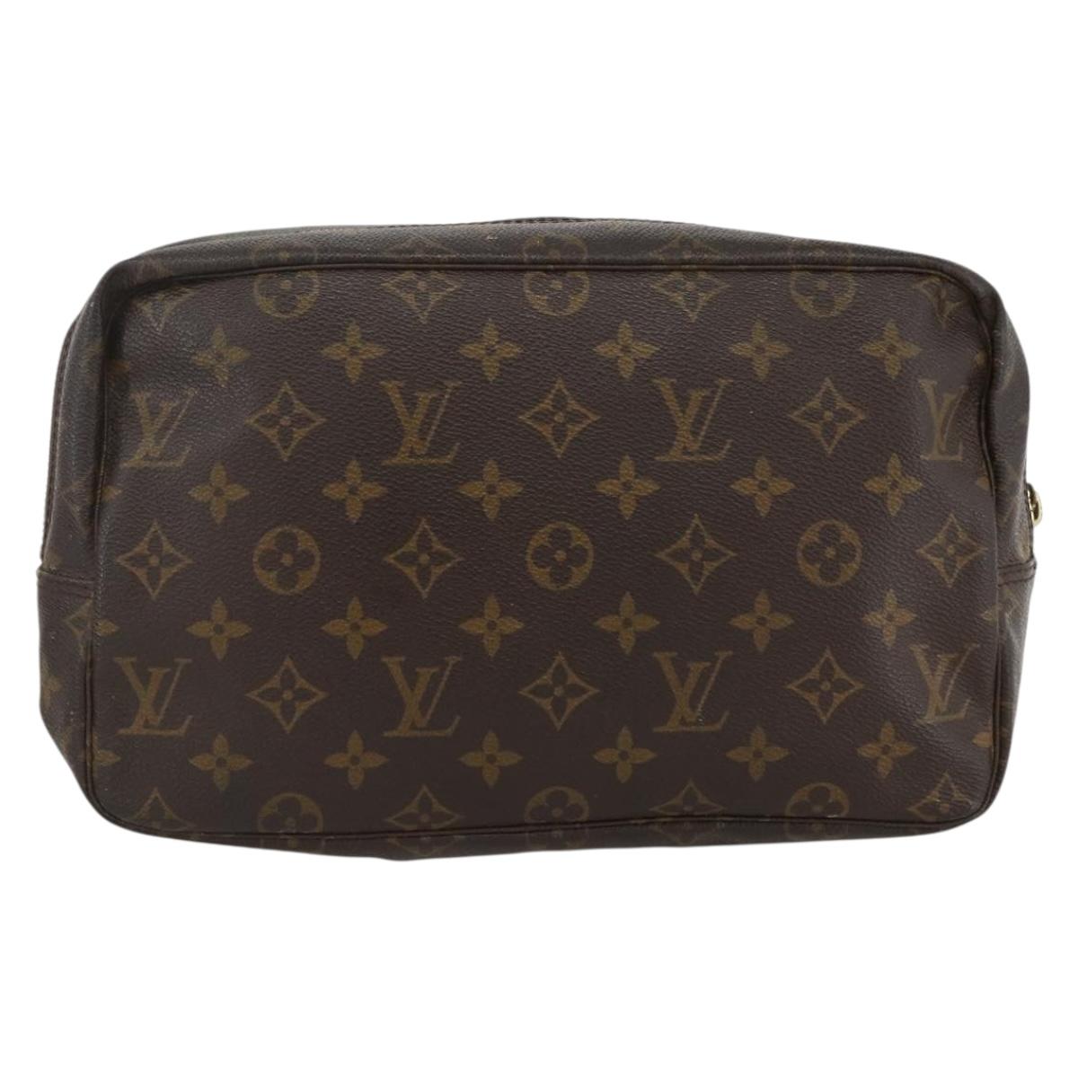 LOUIS VUITTON Monogram Trousse Toilette 28 Clutch Bag M47522 LV Auth BSZ328