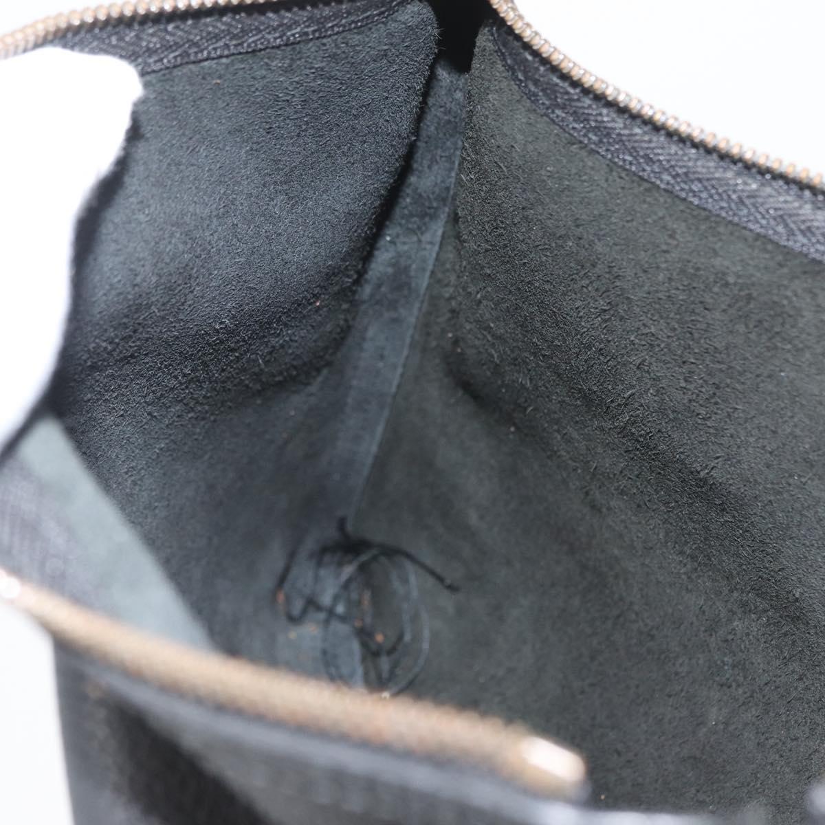 GUCCI Clutch Bag Leather Black 500981 Auth BSZ359