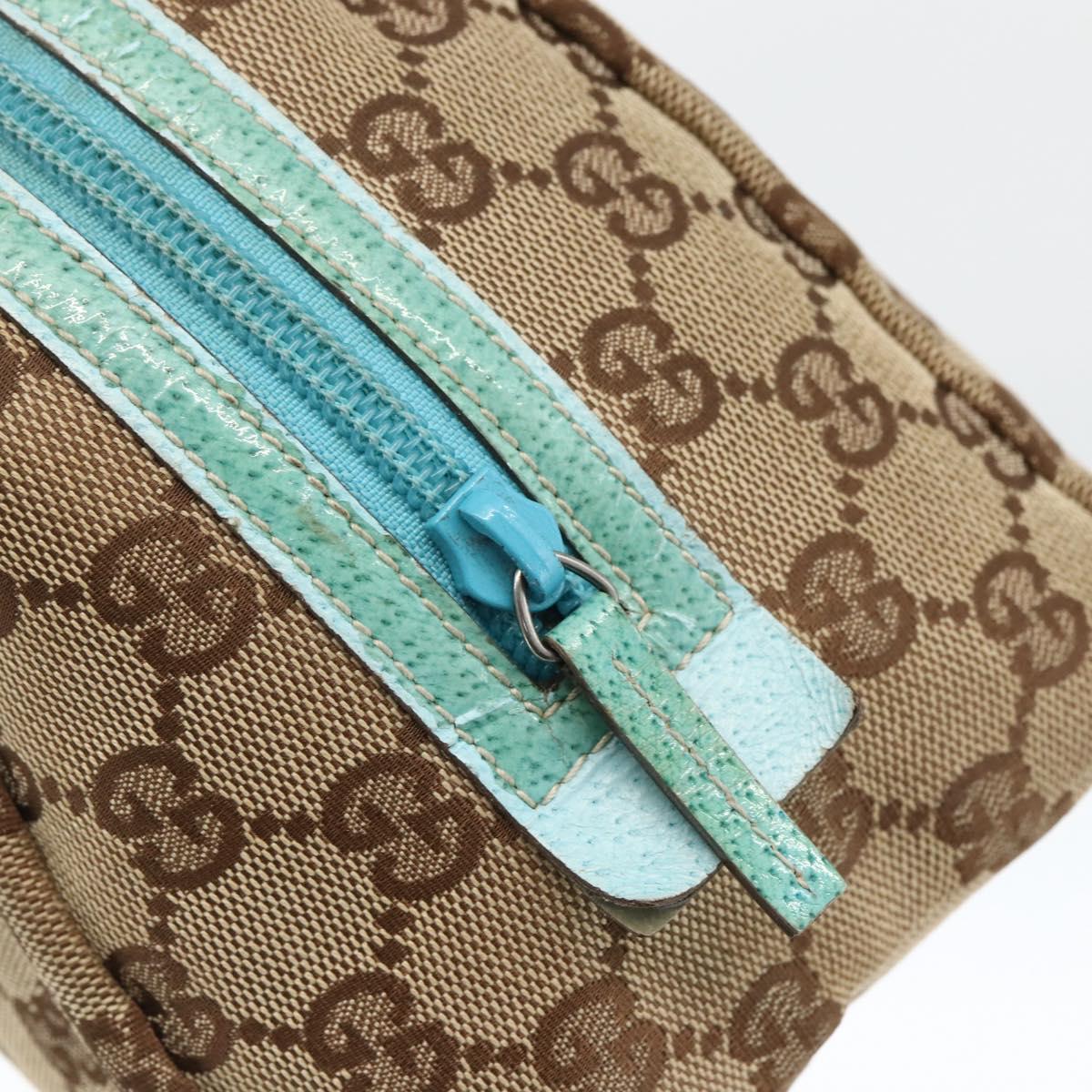 GUCCI GG Canvas Hand Bag Beige 124542 0416 Auth BSZ369