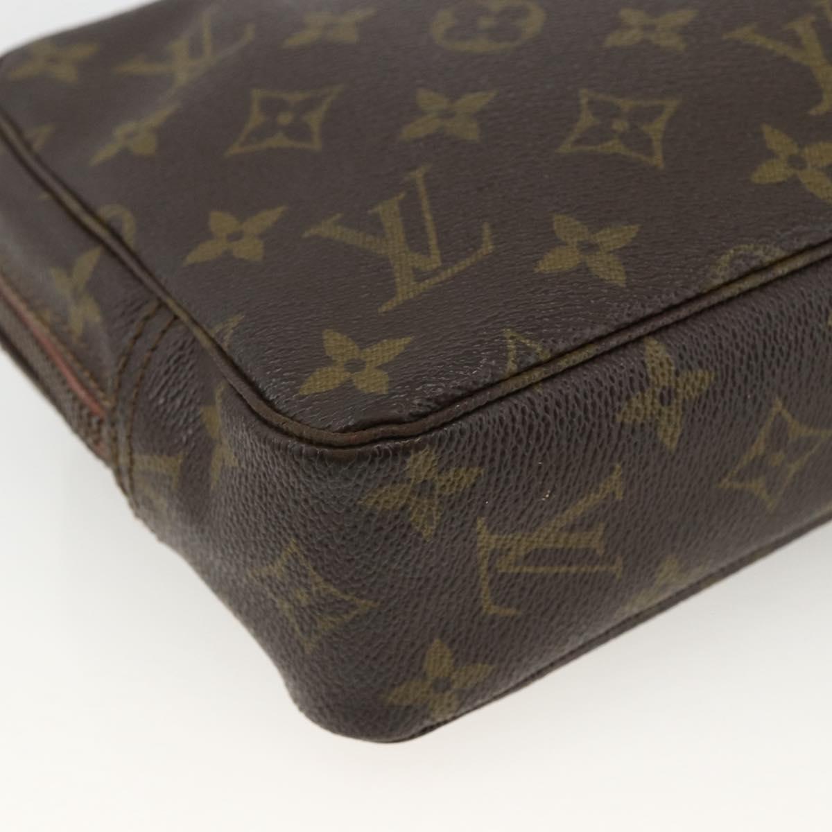 LOUIS VUITTON Monogram Trousse Toilette 23 Clutch Bag M47524 LV Auth BSZ391