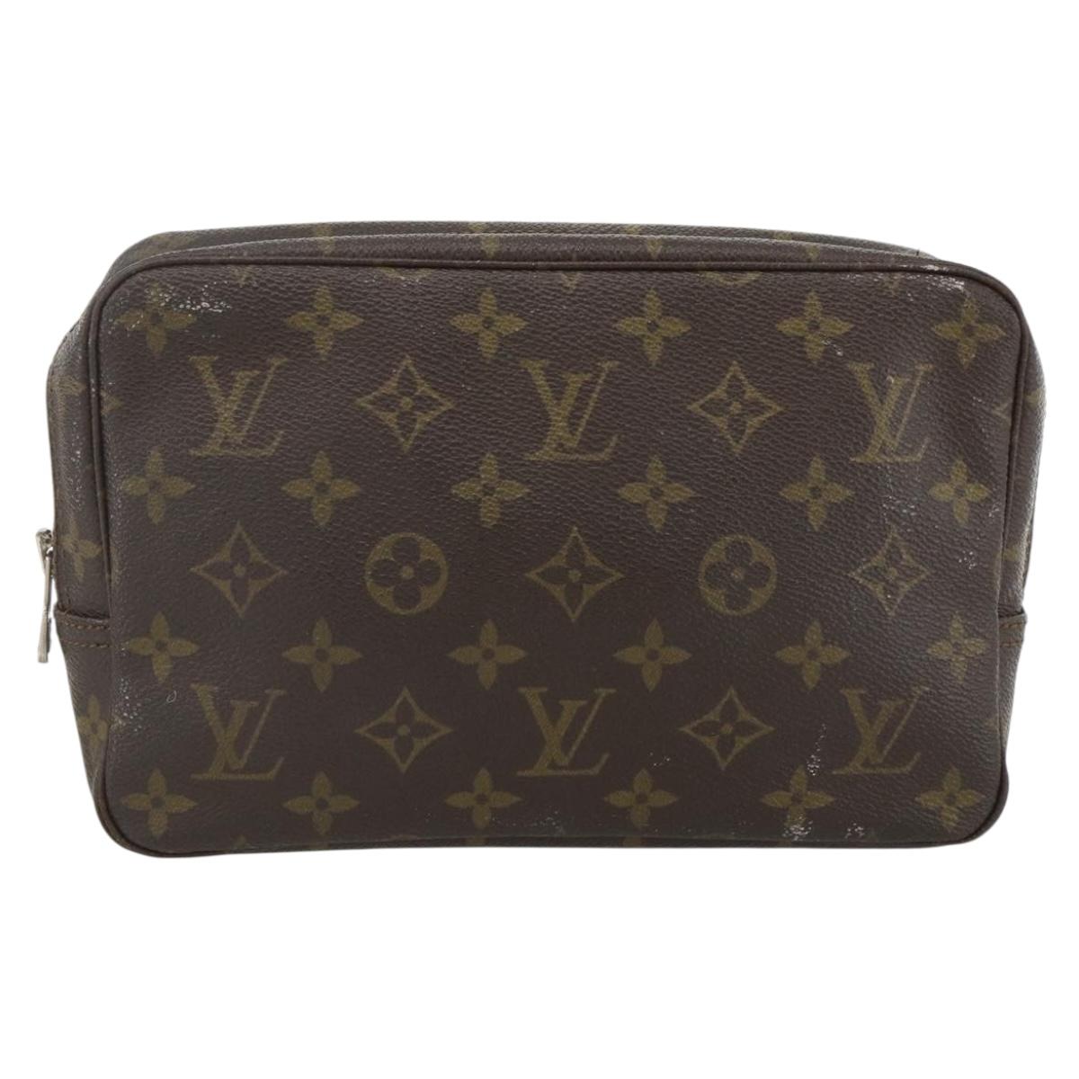 LOUIS VUITTON Monogram Trousse Toilette 23 Clutch Bag M47524 LV Auth BSZ391